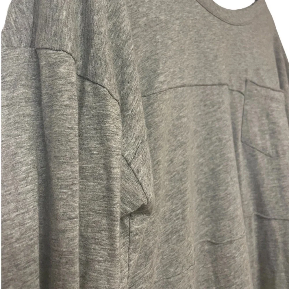 NWOT Soft Surroundings Tatum Top Relaxed 3/4 Sleeve Size M gray heather Cotton - Picture 5 of 8